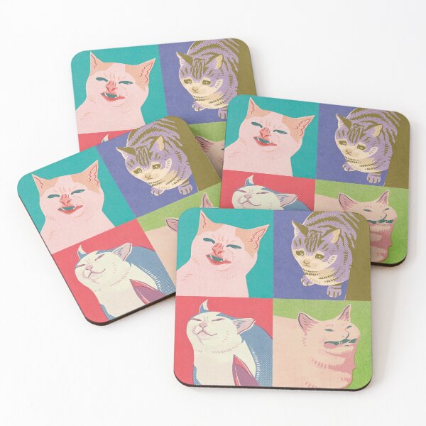 Item preview, Retro pic Four Meme Cats  designed and sold by MaikSankts.