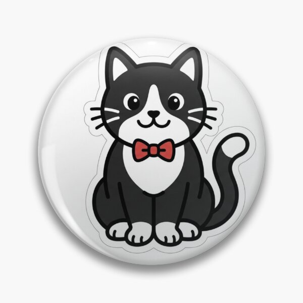 Item preview, Fancy Tuxedo Cat Bow Tie Sophisticated Cat designed and sold by NeonNerd Studio.
