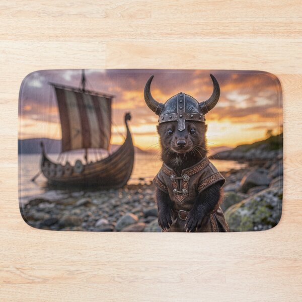 Item preview, Sable Viking Hits the Shore designed and sold by Tridentulus.