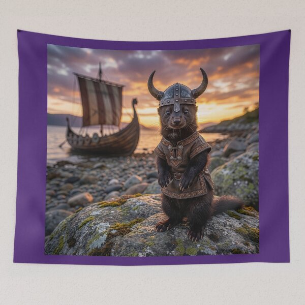 Item preview, Sable Viking Hits the Shore designed and sold by Tridentulus.