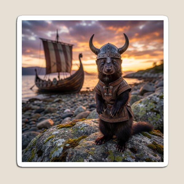 Item preview, Sable Viking Hits the Shore designed and sold by Tridentulus.