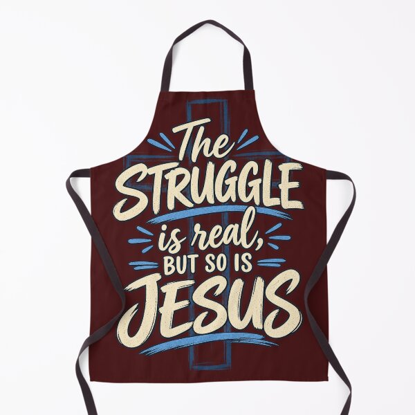 Item preview, The Struggle is Real, but so is Jesus christian design designed and sold by TheBibleStop.