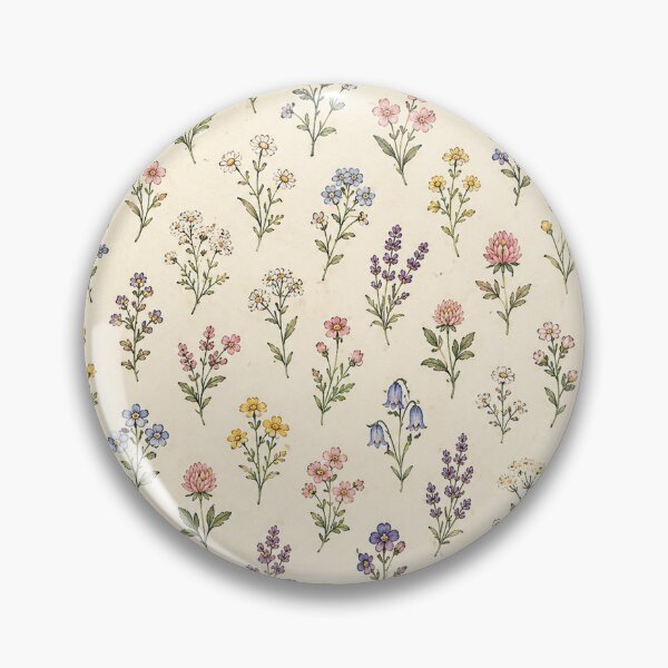 Item preview, Miniature Wildflowers Cottagecore Floral Meadow Pattern designed and sold by RJACreative.