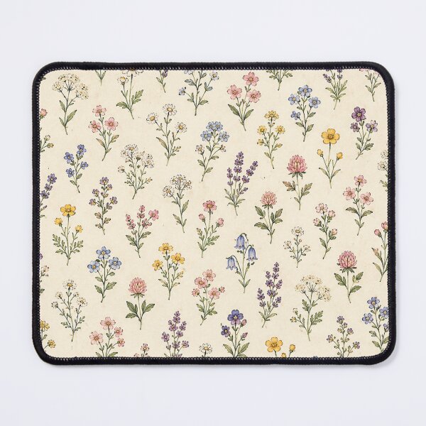 Item preview, Miniature Wildflowers Cottagecore Floral Meadow Pattern designed and sold by RJACreative.