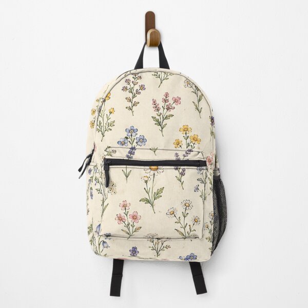 Item preview, Miniature Wildflowers Cottagecore Floral Meadow Pattern designed and sold by RJACreative.