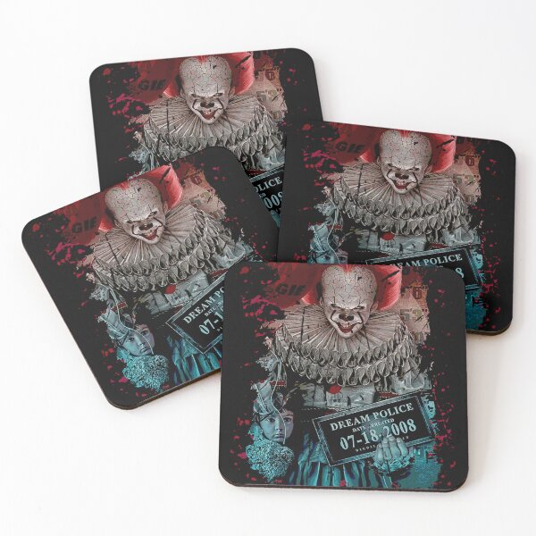Item preview, IT Creepy Clown Spooky Halloween Time Retro Art designed and sold by Anselle.