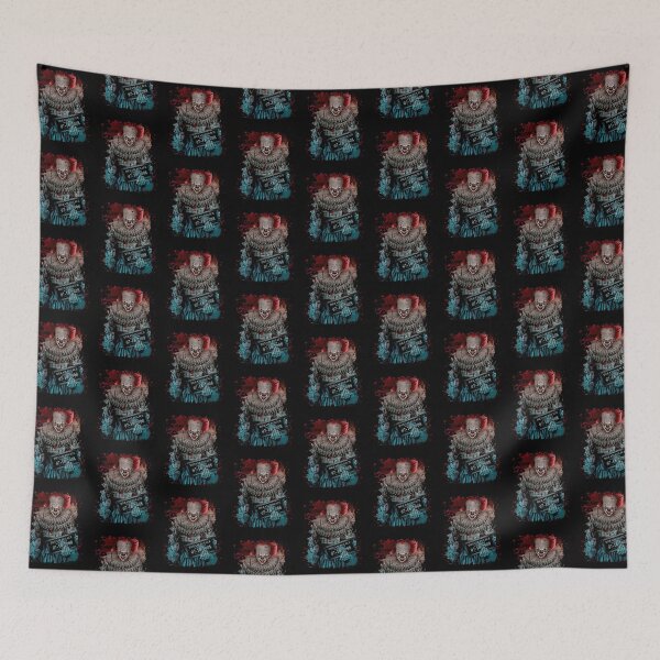 Item preview, IT Creepy Clown Spooky Halloween Time Retro Art designed and sold by Anselle.