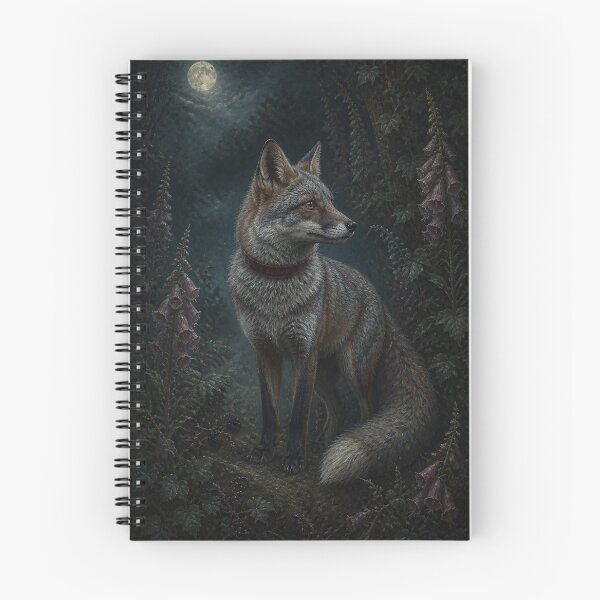 Item preview, Silver Fox with Foxglove and Ivy designed and sold by The-Art-of-D.