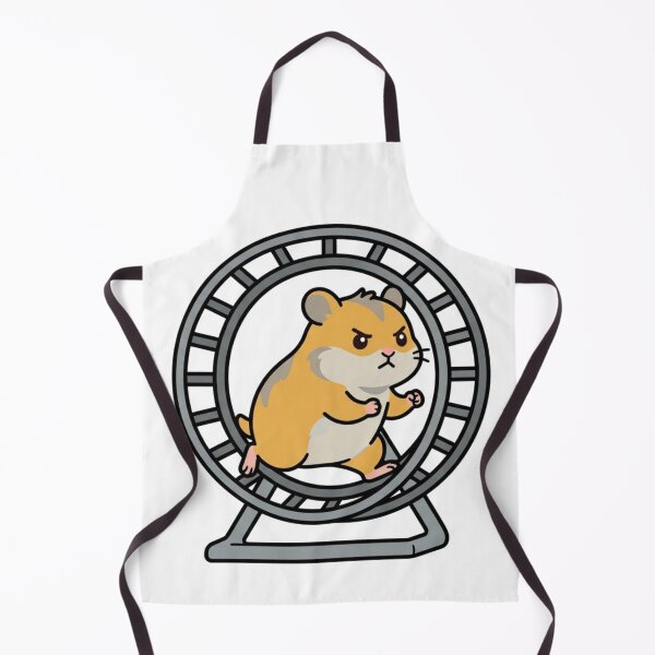 Item preview, Determined Hamster Running Wheel Hustle Funny designed and sold by NeonNerd Studio.
