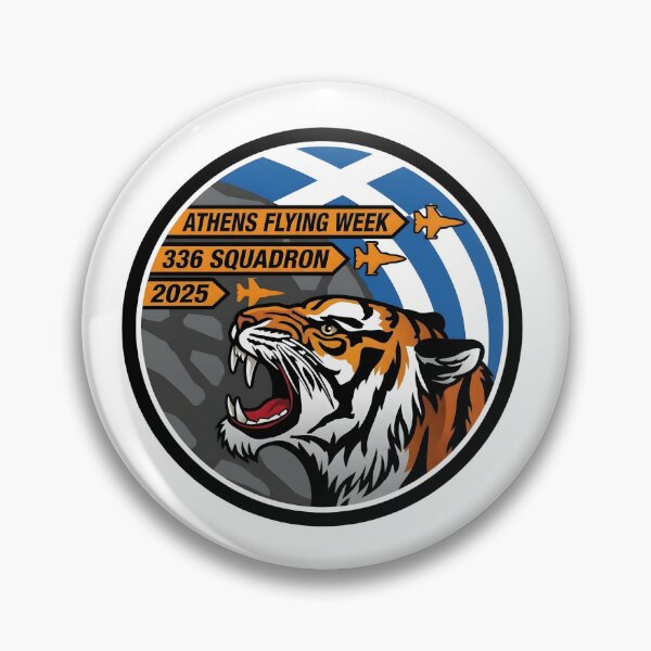 Item preview, Hellenic Air Force 336 Squadron "Olympus" Athens Flying Week 2025 Commemorative Patch designed and sold by CharlieDesings.