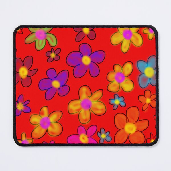 Item preview, Retro Blooming Flowers Red Pattern designed and sold by TheGoodBook2.