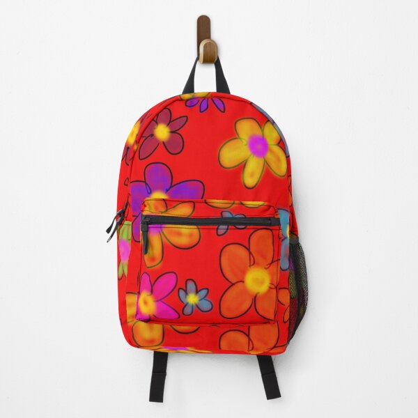 Item preview, Retro Blooming Flowers Red Pattern designed and sold by TheGoodBook2.