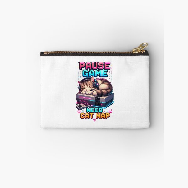 Item preview, Pause Game Need Cat Nap | Retro Gamer Cat & Arcade designed and sold by Dazzle-Sizzle.