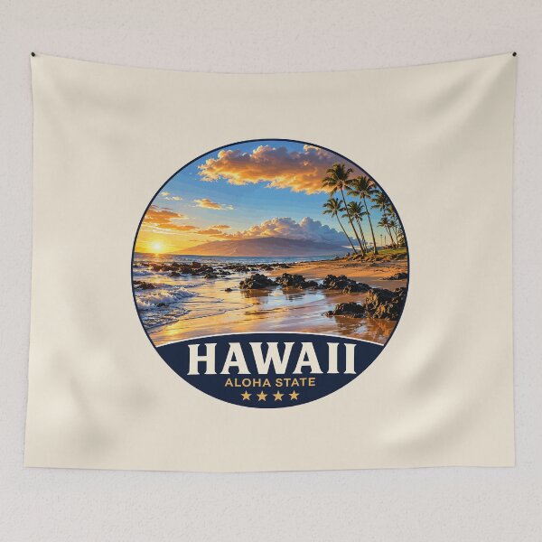 Item preview, Hawaii Aloha State Tropical Paradise Island Sunset Nature designed and sold by Gideon Emmerich.