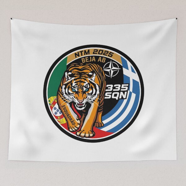 Item preview, Hellenic Air Force 335 Squadron NATO Tiger Meet 2025 Beja AB Commemorative Patch designed and sold by CharlieDesings.