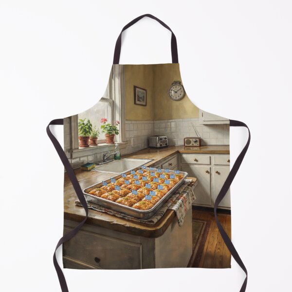 Item preview, Tray Of Greek Baklava With Greek Flags designed and sold by Home Decor Art.