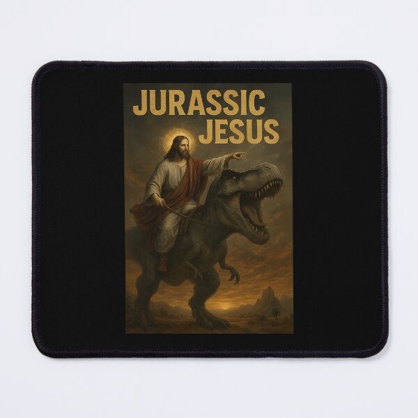 Item preview, Savior Riding Dinosaur in Sunset Desert designed and sold by gretaveng.