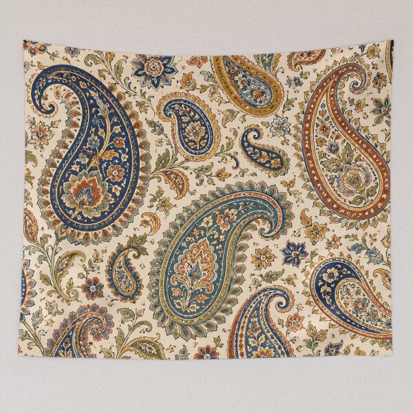 Item preview, Vintage Paisley Floral Pattern Bohemian Textile Inspired Print designed and sold by PinUpPizzazz.