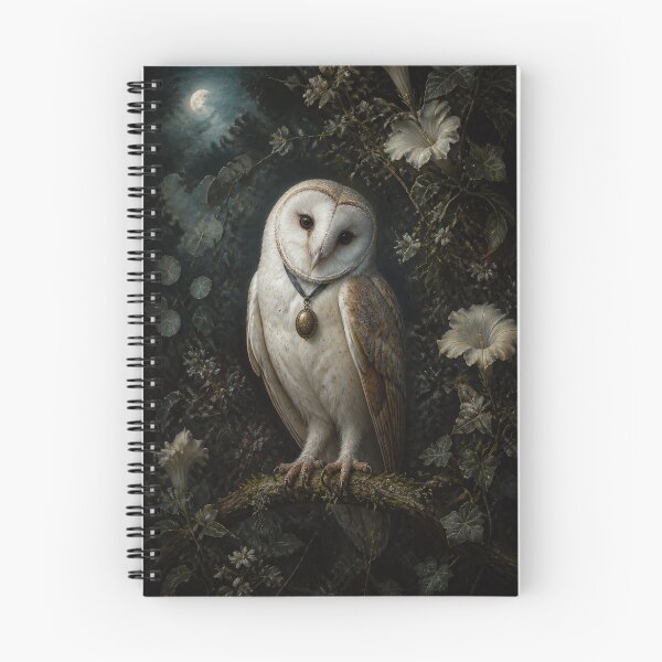 Item preview, Barn Owl in Moonflowers designed and sold by The-Art-of-D.