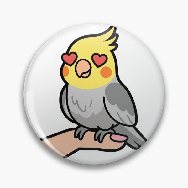 Item preview, Cockatiel Heart Eyes Bird Love Pet designed and sold by NeonNerd Studio.
