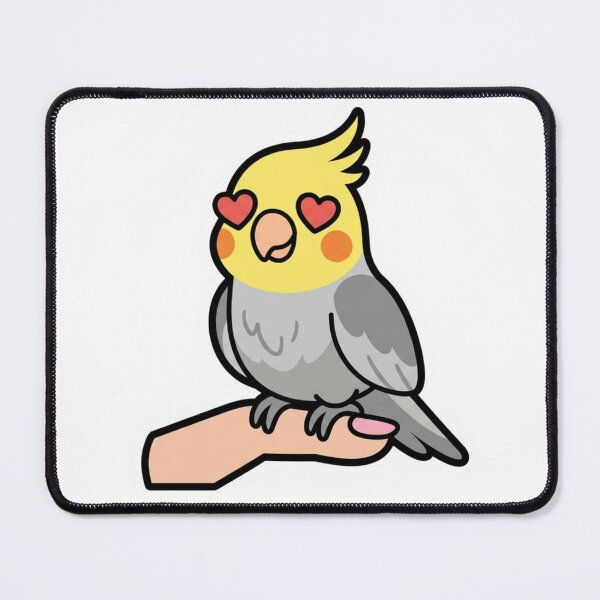 Item preview, Cockatiel Heart Eyes Bird Love Pet designed and sold by NeonNerd Studio.