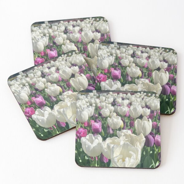 Item preview, White Pink and Purple Tulips in Spring designed and sold by Be Captured by Brittany Emma.