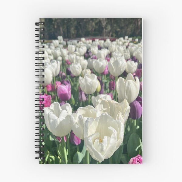 Item preview, White Pink and Purple Tulips in Spring designed and sold by Be Captured by Brittany Emma.