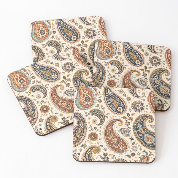 Item preview, Vintage Paisley Floral Pattern Bohemian Textile Inspired Print designed and sold by PinUpPizzazz.