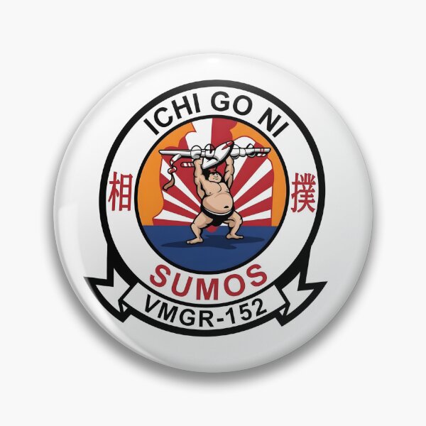 Item preview, US Marine Corps VMGR-152 "Sumos" Official Insignia Patch designed and sold by CharlieDesings.
