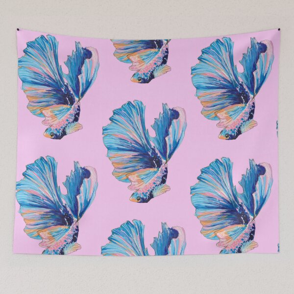 Item preview, Cotton Candy Fish designed and sold by Amanda Adela Art.