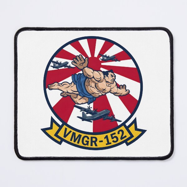 Item preview, US Marine Corps VMGR-152 "Sumos" Flying Sumo Insignia Patch designed and sold by CharlieDesings.