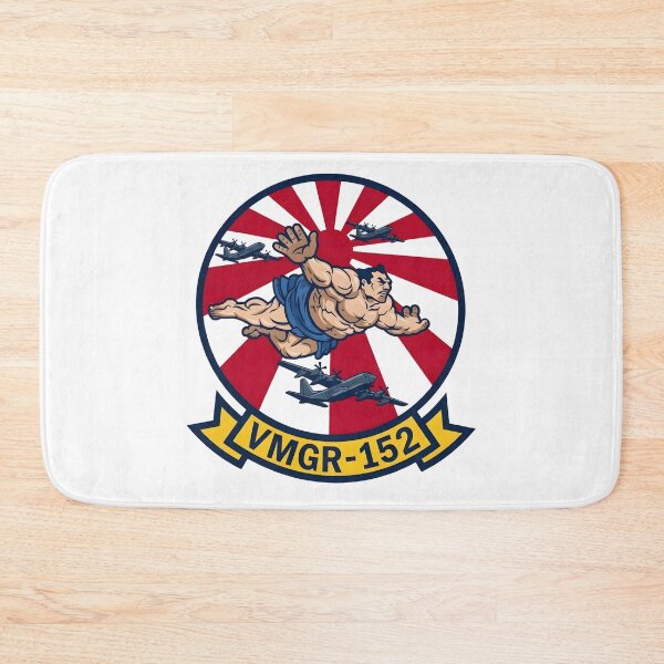 Item preview, US Marine Corps VMGR-152 "Sumos" Flying Sumo Insignia Patch designed and sold by CharlieDesings.