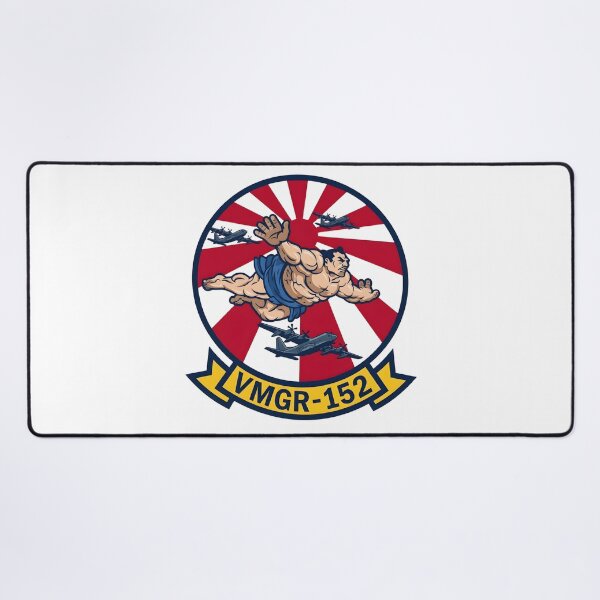 Item preview, US Marine Corps VMGR-152 "Sumos" Flying Sumo Insignia Patch designed and sold by CharlieDesings.