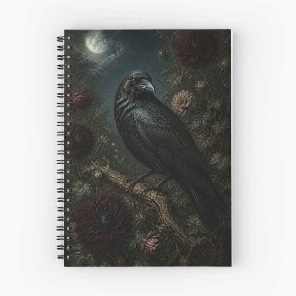 Item preview, Raven among Black Dahlias designed and sold by The-Art-of-D.