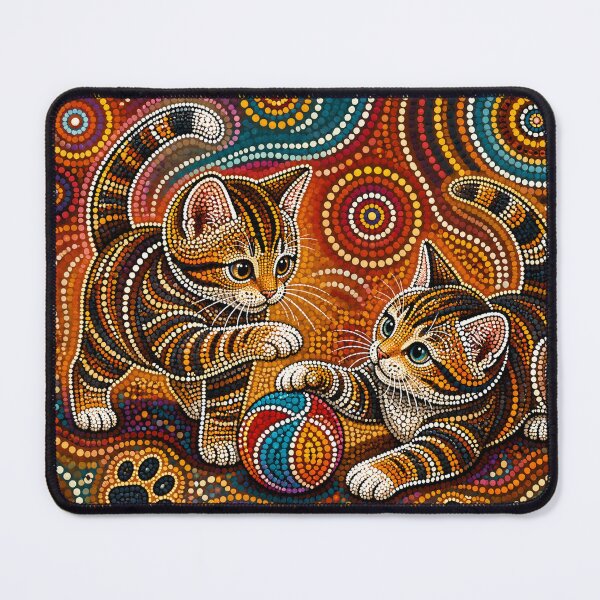Item preview, kitty playing ball designed and sold by ngangkangart.