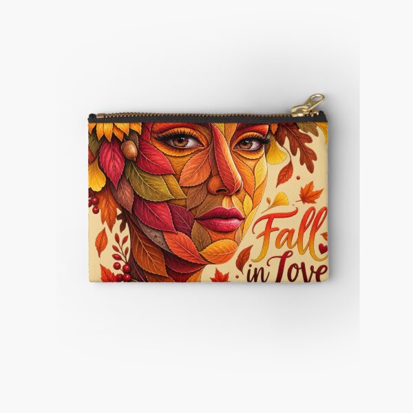 Item preview, Fall in Love with Nature Autumn Leaves Face Portrait Art designed and sold by Evelashop.
