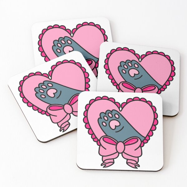 Item preview, Cute heart bow with a paw print sticker designed and sold by DesignPMG.