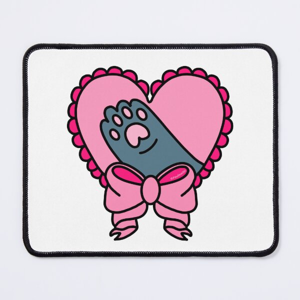 Item preview, Cute heart bow with a paw print sticker designed and sold by DesignPMG.