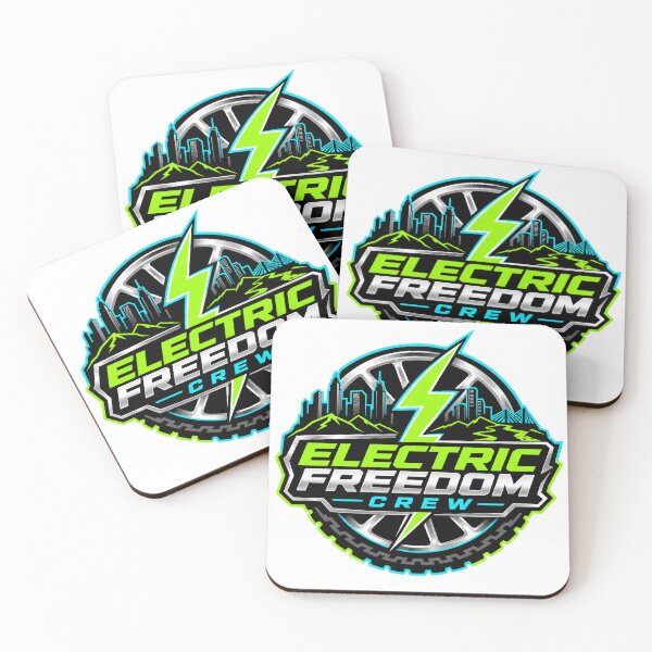 Item preview, Electric Freedom Crew E‑Bike Rider Shirt designed and sold by OMNITeeSigns.