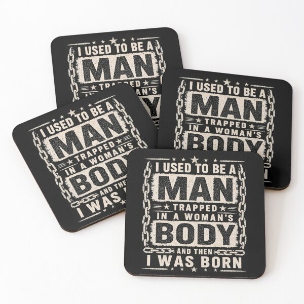 Item preview, (ON BACK) I Used to Be A Man Trapped in A Woman's Body Funny Men designed and sold by kotastiart.
