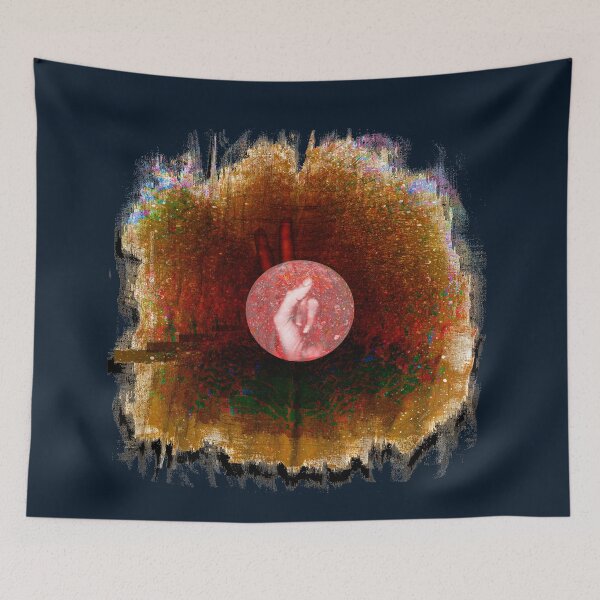 Item preview, Mystic Hand Orb – Sacred Earth and Golden Aura Abstract Art designed and sold by MAMA.art.Rio <Marsailhe_Milward>.