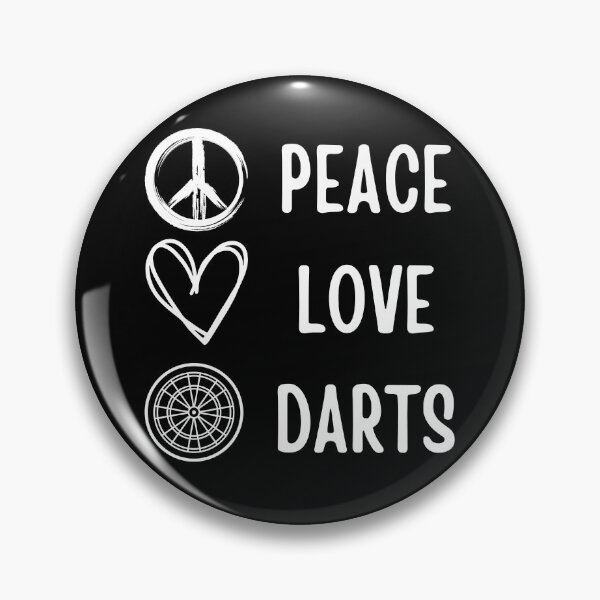 Item preview, Peace Love Darts | Minimalist Dartboard Symbol Design designed and sold by Lasheets.