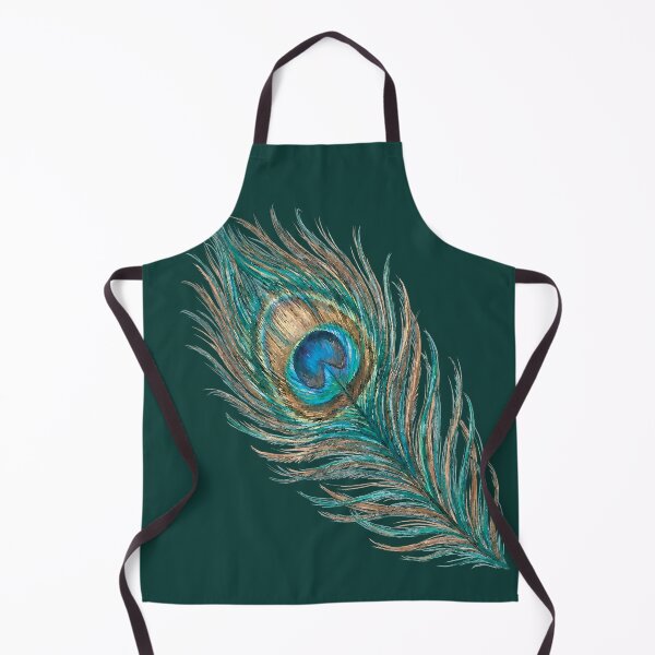 Item preview, Peacock Feather – Watercolor Jewel Tone Art on Green designed and sold by FawnFeatherCo.