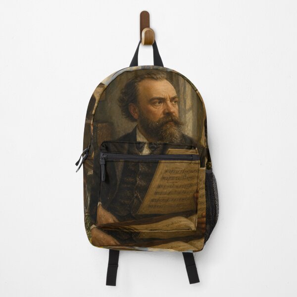 Item preview, Bohemian Soul: Antonín Dvořák Vintage Oil Painting - New World Harmonies designed and sold by DoReMiStudio.