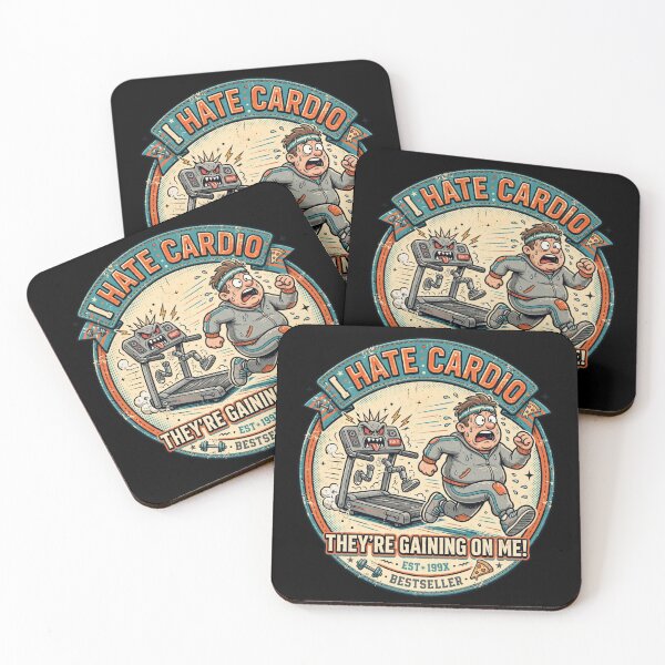 Item preview, Funny Treadmill Chasing Gym - I Hate Cardio They're Gaining On Me  designed and sold by TeeMint5.