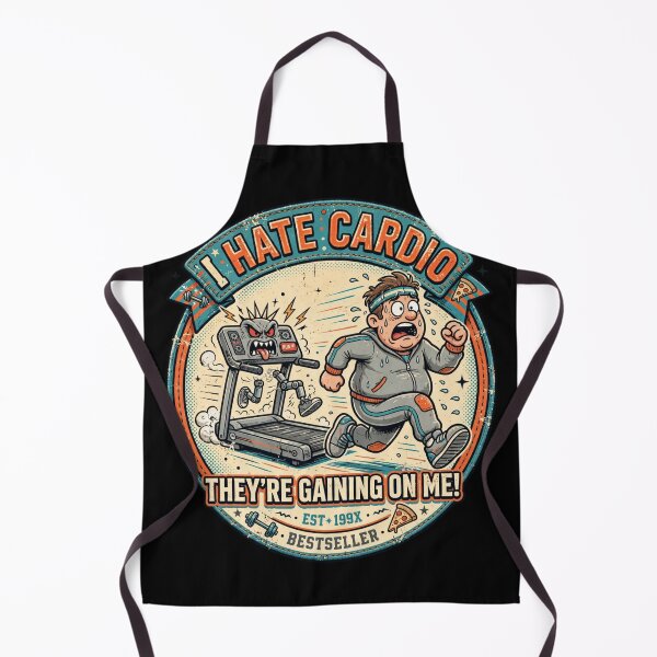 Item preview, Funny Treadmill Chasing Gym - I Hate Cardio They're Gaining On Me designed and sold by TeeMint5.