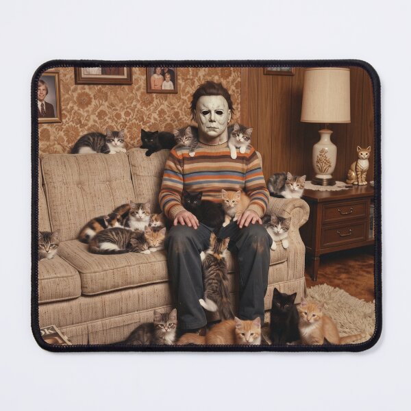 Item preview, Creepy Mask Guy With Kittens designed and sold by Mell0naire.
