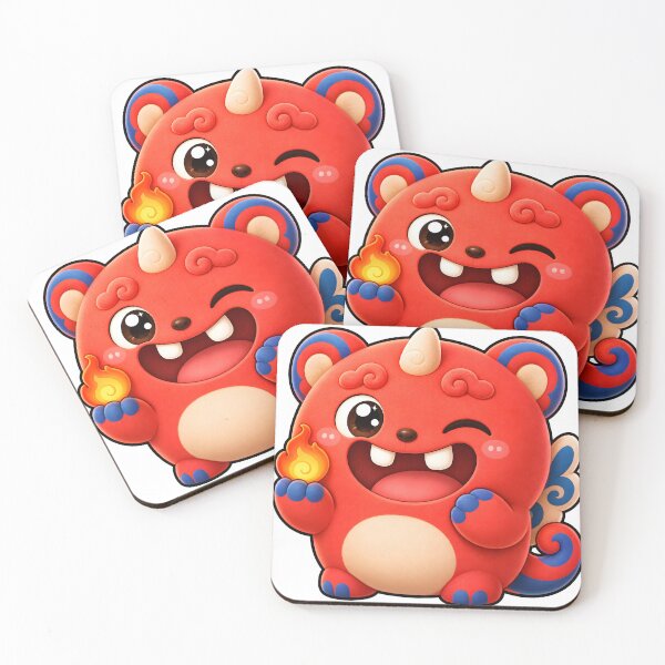 Item preview, Haechi Guardian Mascot — Cute Korean Mythical Creature Sticker designed and sold by radou88.