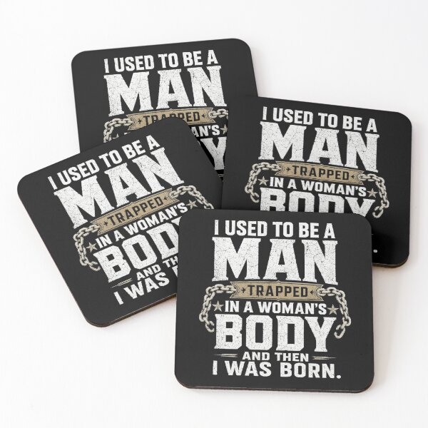 Item preview, (On Back) I Used to Be A Man Trapped in A Woman's Body funny designed and sold by kotastiart.