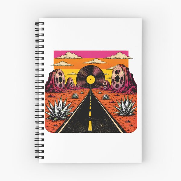 Item preview, Psychedelic Vinyl Desert Highway Sunset Road Trip designed and sold by chattsuede.